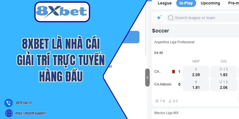 8xbet là nhà cái giải trí trực tuyến hàng đầu