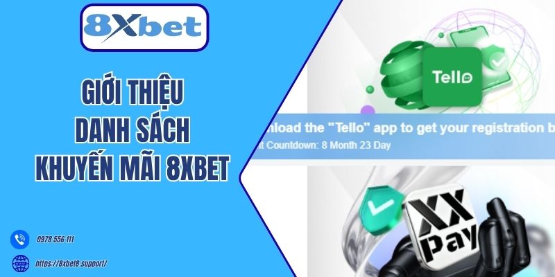Giới thiệu danh sách khuyến mãi 8xbet