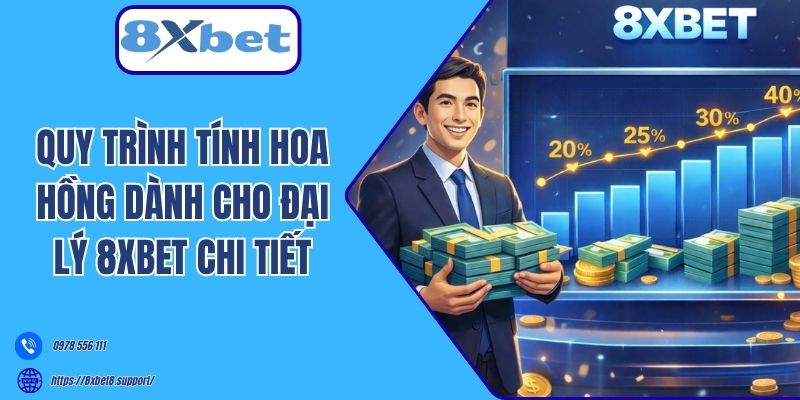 Quy trình tính hoa hồng dành cho đại lý 8xbet chi tiết